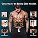 Vaculim Muscle Toner, Abdominal Muscle Toner Toning Belt ABS Stimulator (Black)