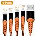 Haribol iphone Lightning Cable Apple MFi Certified, iPhone Charger 4Pack[ 3.3FT 6.6FT 10FT] Durable Tangle-Free Nylon Braided Charging Cable for iPhone X, 8 Plus, 8, 7 Plus, 7, 6 Plus, 6, 6S Plus, 6s