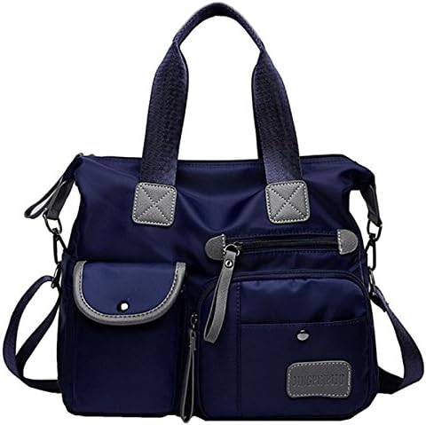 YouNuo Women's Top Handle Handbag Nylon Laptop Crossbody Bag Water Resistant Tote Shoulder Bags