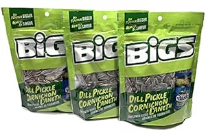 BIGS VLASIC DILL PICKLE FLAVORED SUNFLOWER SEED TRIO PACK (3- 140g Bags Total)