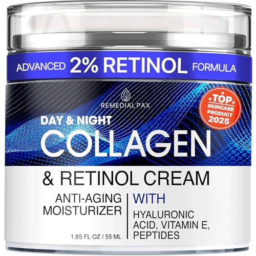 Collagen Face Cream with Retinol & Hyaluronic Acid - Anti Agin... 51efH239NjL