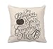 4TH Emotion Pumpkin Spice Fall Halloween Home Decor Throw Pillow Case Cusion Cover 18 x 18 Inches