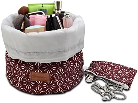 Makeup Travel Bag, Bathroom Storage Carry Case, Bucket Toiletry Bag-Spacious&amp;Compact, Large Capacity Travel Essentials Organizer for Women and Men