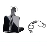 Plantronics-CS540 Convertible Wireless Headset with EHS Cable APP-51, Bundle for Polycom Phone Systems