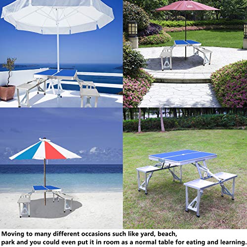 AHB Folding Table Picnic Table Folding Camping Table Portable Picnic