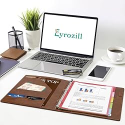 Eyrozill Portfolio Leather Binder with