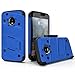 Zizo Bolt Series Compatible with Motorola Moto g5 Plus Case Military Grade Drop Tested with Tempered Glass Screen Protector, Holster Blue Black