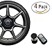 misshaoyunperfect MINI Cars Tire Valve Cap Carbon Titanium Black Style,Dustproof Caps,Valve Caps Prevent Corrosion and Air Leakproof,Protection Your Valve Stem 4 Pcs/Set Black