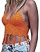 Bellady Women's Fringed Bikini Bra Tassel Crochet Bralette Bikini Tops Vest