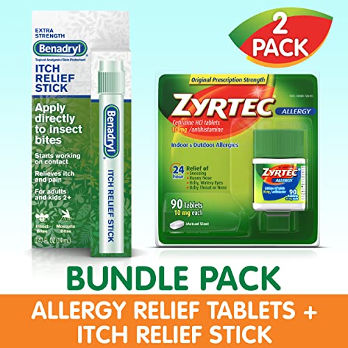 Zyrtec 24 Hour Allergy Relief Tablets with Cetirizine HCl Antihistamine