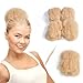 Yonna Hair 4pcs/lot Tight Afro Kinky Bulk Hair 100% Human Hair For DreadLocks,Twist Braids Blonde, 613,10