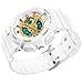 Boys Waterproof Watch with Alarm Chronograph Electronic Outdoor Sport Wrist Watch White+Gold