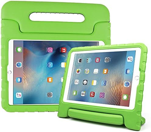 Reekow New iPad 9.7 Inch 2017 / iPad Air 2 / iPad Air Case - Kids Friendly Light Weight Shock Proof Convertible Handle Stand Cover for Apple New iPad 9.7" 2017 Model, iPad Air 2, iPad Air (Green)