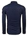 COOFANDY Men's Business Stylish Slim Fit Long Sleeve Casual Dress Shirt,Navy Blue,Small