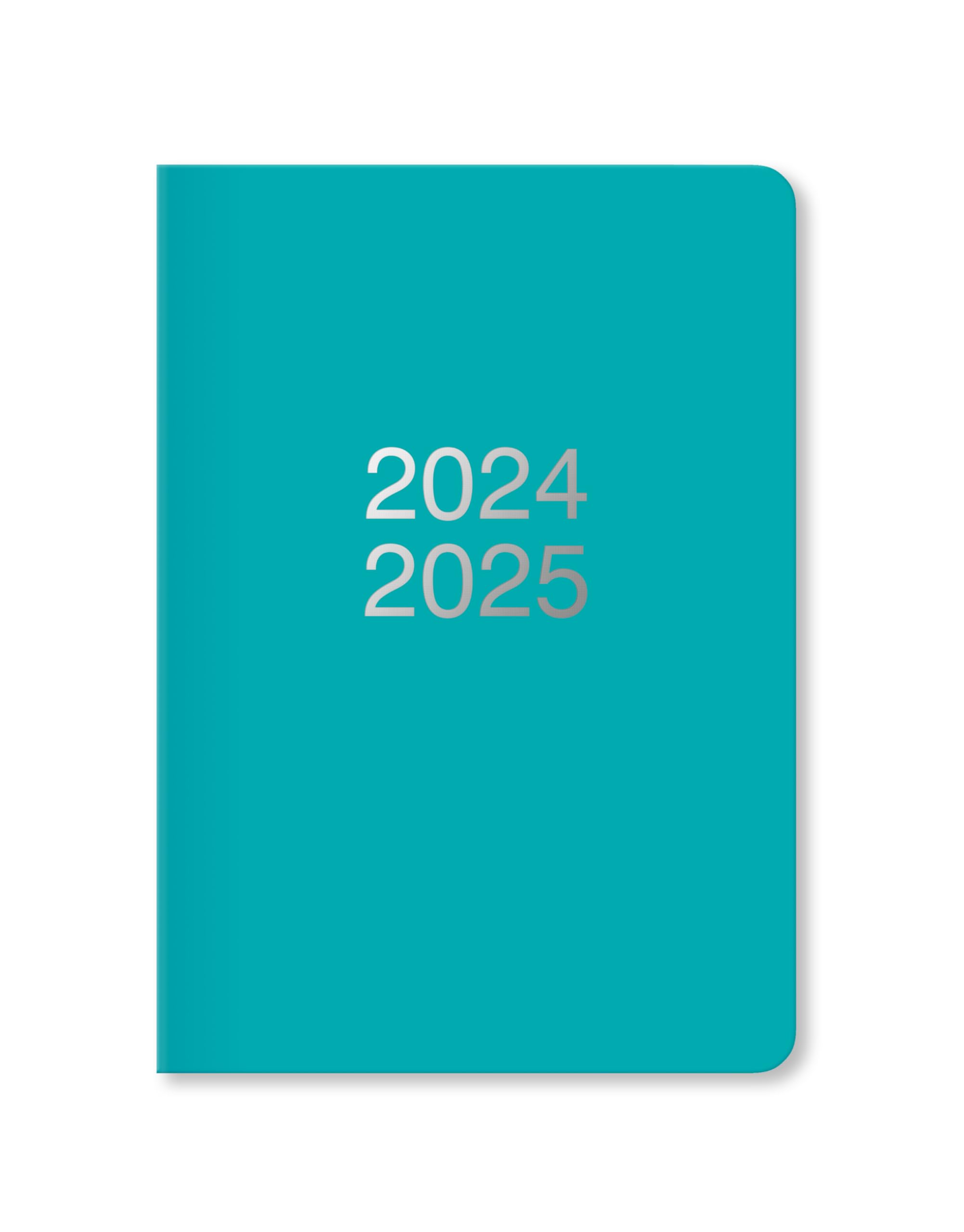 Letts of London Dazzle A5 academic 2024/2025 week to view diary - turquoise