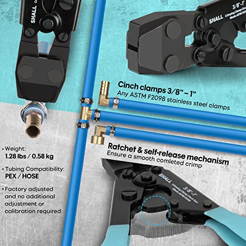 SHALL Pex Crimping Clamp Cinch Tool and Pipe Hose Cutter, Pipe Fitting