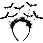 PRELITER Halloween Headbands for Women Bat Headband Bat Wing for Headband Halloween Cosplay Costume