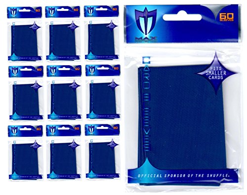 600 Max Pro Premium Blue Deck Protector Sleeves Yugioh Small Size