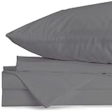 Jennifer AdamsEternal Sheet Set, 4-Piece Microfiber Sheets & Pillowcases - Ultra-Soft, Breathable and Wrinkle-Resistant (Graphite, Queen)