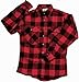 Extra Heavyweight Brawny Plaid Flannel Shirt (Large, Red)