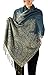 Peach Couture Soft Vintage Persian Paisley Printed Solid Pashmina Shawl Scarf (Hunter Green)
