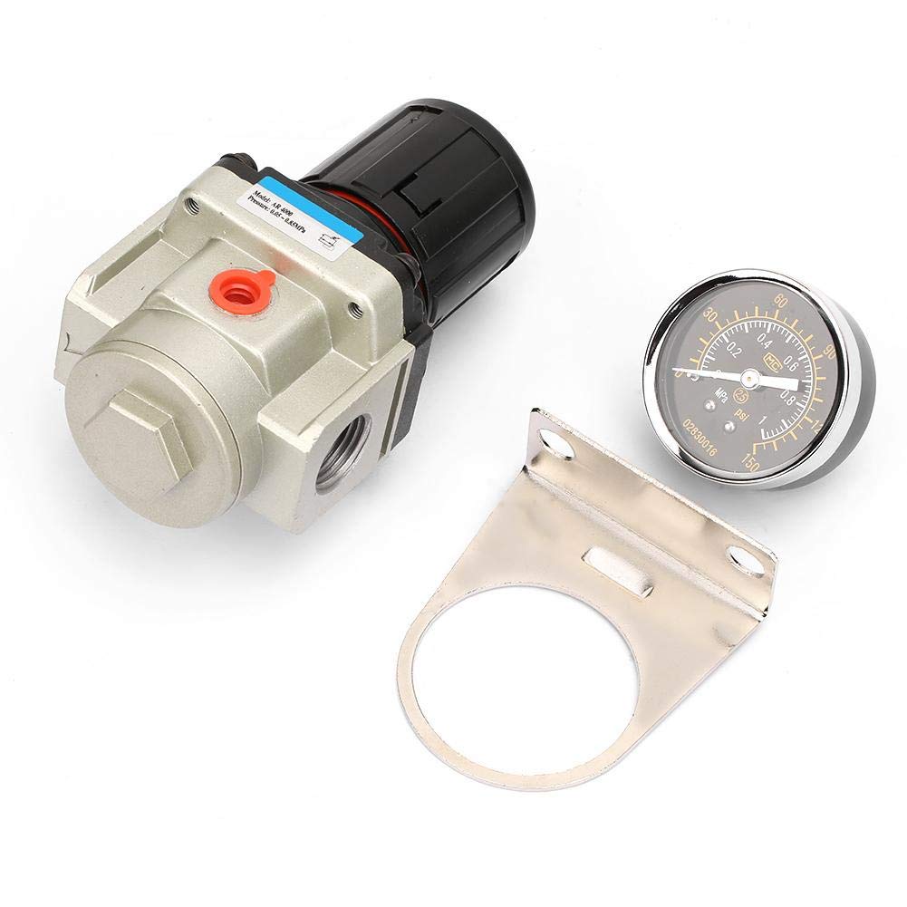 AR4000-04 Pressure Reduce Valve, 0.05-0.65mpa G1/2 SMC Air Source Compressor Adjustable Pressure Regulator Reduce Valve