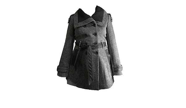 Amazon.com: Miss Sixty Abrigo de invierno para mujer de lana, marrón Tweet,  mediano : Ropa, Zapatos y Joyería