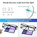 Oiamik Blue Light Blocking Women/Men Computer Glasses with UV400,Lightweight Eyeglasses Frame Gaming Glasses,Anti Eye Strain, Headache, Depression