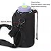 OYATON 32oz Insulated Water Bottle Carrier With Strap, Black, Fits 32oz Bottles, Walking Travel Hiking, With Pocket and Handle
