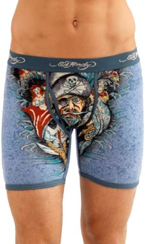 Ed Hardy Men's Pirates Unite Premium Boxer Brief - Teal