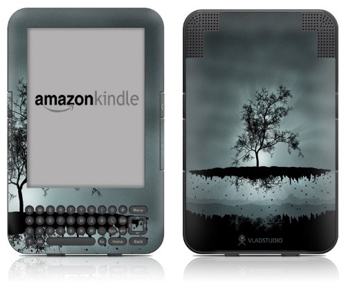 DecalGirl Kindle Skin (Fits Kindle Keyboard) Flying Tree Black (Matte Finish)
