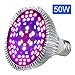 LED Grow Light Bulb,Lovebay 50W Full Spectrum Grow lamp for indoor plants, Plant Light for Indoor Garden Greenhouse and Hydroponic Plants Organic Soil (E27 78leds)