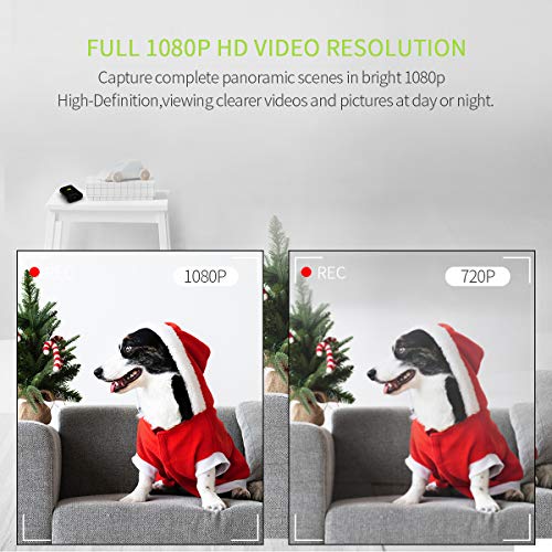 Mini Spy Camera, 1080P HD Mini Portable Security Hidden Body Camera Battery Powered, Real-time Video Loop Recording Nanny Cam Video Recorder Camcorder for Indoor and Outdoor - Thumbnail 2
