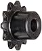 Browning 25B11 Minimum Bore Roller Chain Sprocket, Single Strand, Steel, 1/4