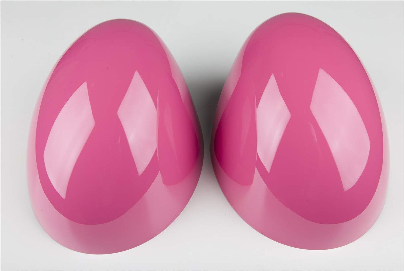 Pink Color ABS Sticker Cover Trim Cap for Mini Cooper ONE S JCW F Series F60 Countryman 2017-2019 (Side Wing Mirror Cap with Light Hole)