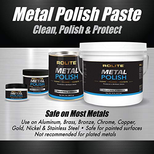 Rolite RMP10 Metal Polish Paste Industrial Strength Scratch