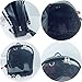 Smilecoco Girl's Candy Leather Bow Backpack Plastic Transparent Beach School Bag, Black