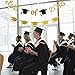 2019 Graduation Party Decorations,Gold Glittery Class of 2019 Banner and Gold Glittery Graduation Cap Garland- Graduation/Grad Party Decorations