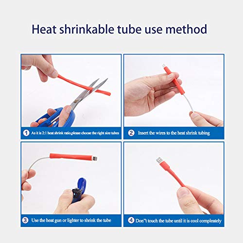 1120 Pcs Heat Shrink Tubing Assortment, Assortment 2: 1 Heat Shrink Tubing Sleeving Waterproof,12 Sizes Heat Shrink Tubing Electrical Wire Cable Wrap Assortment Kit Set (2:1) - Thumbnail 5