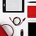 RAMPOW Micro USB Cable [3.3ft, 2-Pack] - QC 3.0 High Speed Android Charging Cable-Compatible with S9/S7/S6, Sony, HTC, Motorola, Kindle, LG and More-Red
