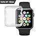 Apple Watch 2/3 Case 42mm, iwatch Screen Protector TPU All-around Protective Case 0.3mm HD Clear Ultra-thin Cover for New Apple Watch Series 3/2(2017)