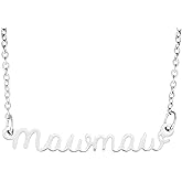 AHAETH Mawmaw Gift Ideas Necklace for Women Grandma Thoughtful Birthday Wedding Best Mawmaw Necklace