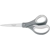 Fiskars Everyday Titanium Adult Scissors 2 Pack, 8 Inch, Gray