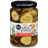 Spicy Maple Bourbon Pickle Chips Hot 24 oz. Jar