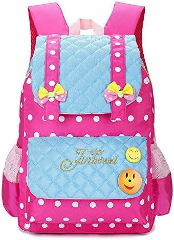 Hearwind Casual Lightweight Wave Point Nylon Lattice Children School Bags Kids Backpakcs