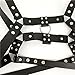 Men's Leather Body Chest Half Harness Belt High Elastic(003,black3)