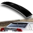 W-POWER, Rear Window Roof Spoiler Compatible with 2001-2005 Honda Civic 4DR/Sedan, ABS Rear Window Roof Visor Spoiler Wing, Lightweight Window Duck Lid, Black, 2002 2003 2004