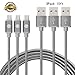 SGIN Micro USB Cable,3-Pack 10ft Nylon Braided Charging Cord - Extra Long USB 2.0 Sync and Charge for Android Devices, Samsung Galaxy, Sony, Motorola Nokia,and More(Grey)