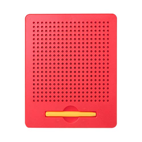 JAGENIE New Writing Drawing Board Magnetic Ball Sketch Pad Tablet Educational Kids Toy Red