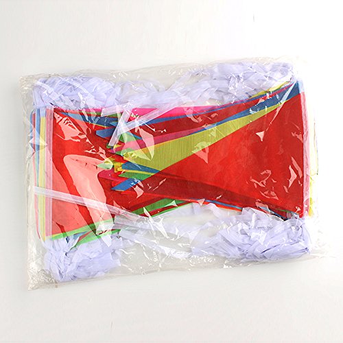 image for ALEY 750 Feet Multicolor Pennant Banner Flags String,Outdoor Indoor Pa